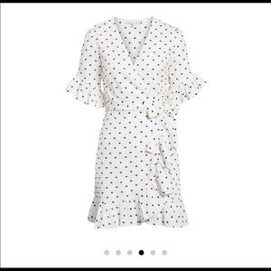 Wayf Linen Wrap Dress Size: S